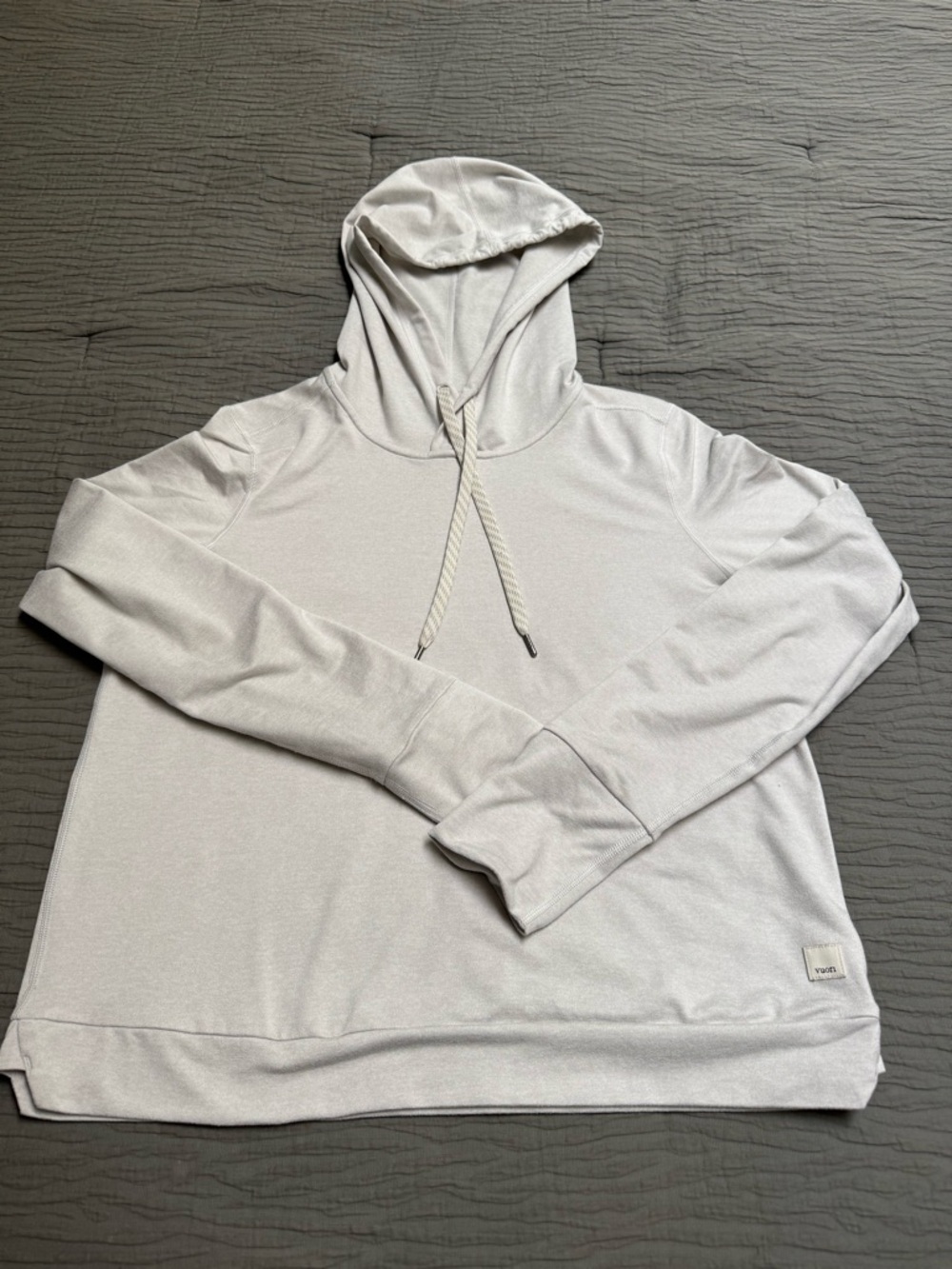 Vuori Light Gray (salt heather) Hooded Sweatshirt